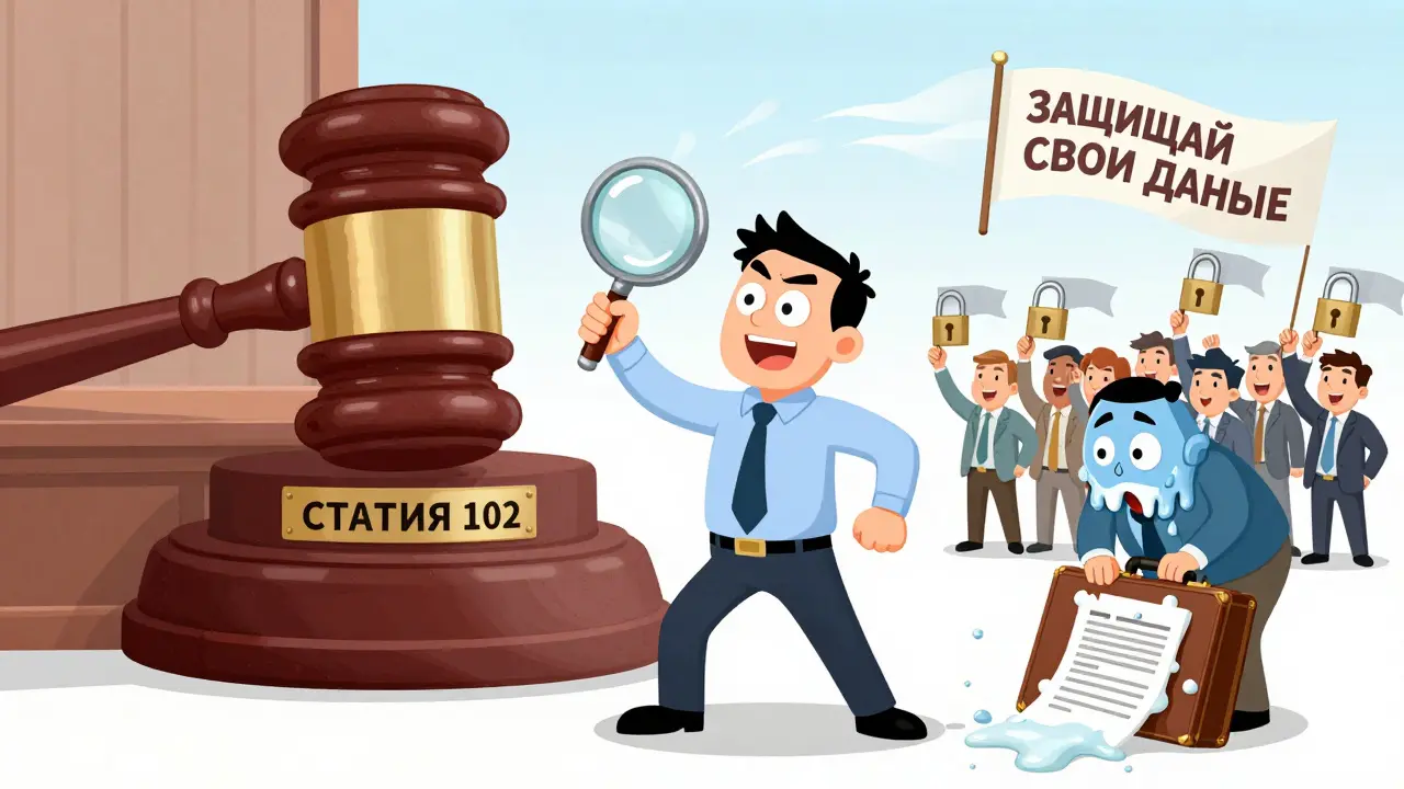 Истец в суде защищает свою налоговую тайну, а вороватый чиновник теряет украденные данные.