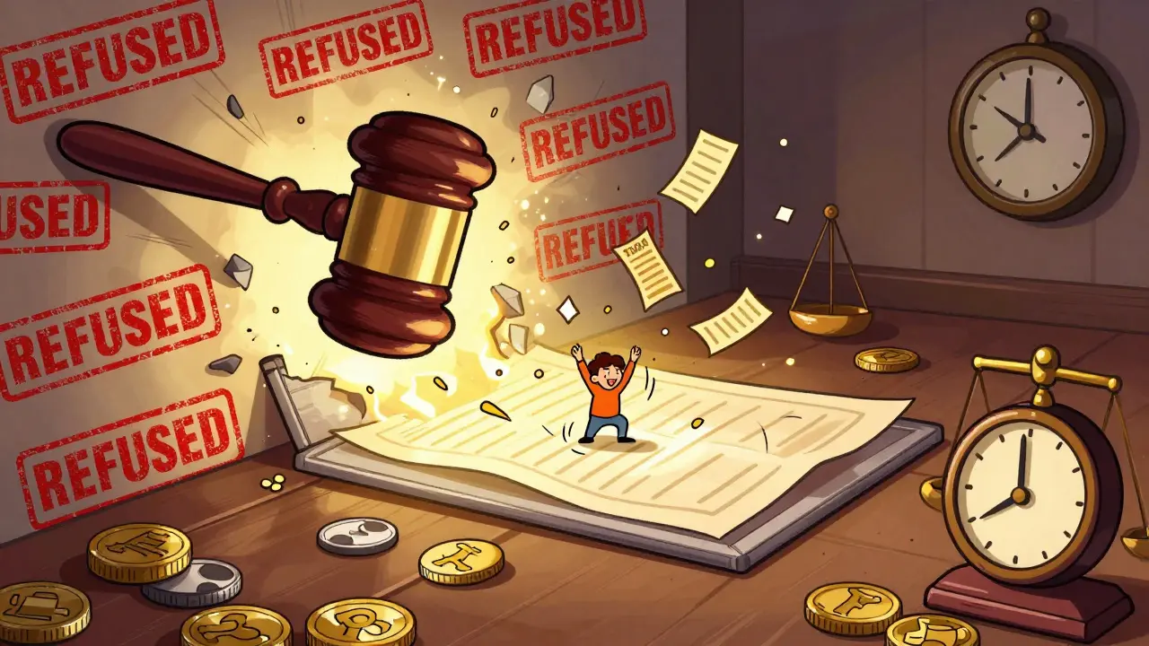 Судья разбивает стопку отказов, и участок превращается в идеальный прямоугольник.