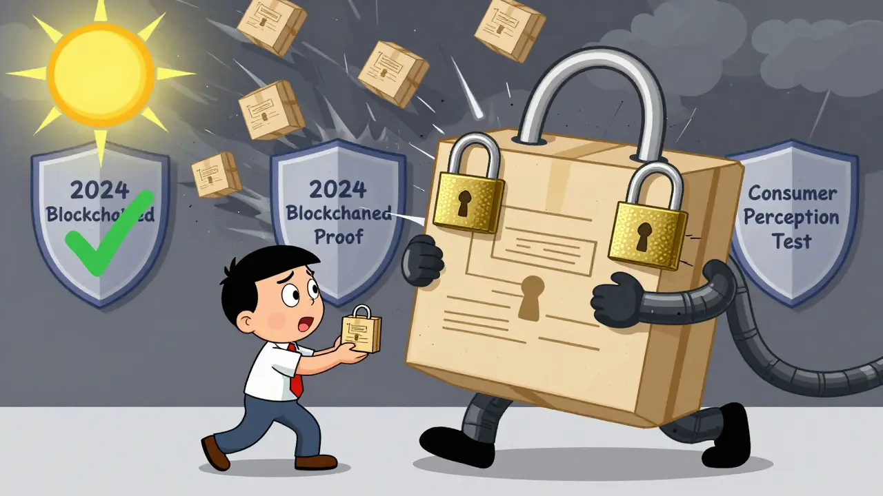 Малый бизнес превращается в гиганта с тремя защитными замками на упаковке.