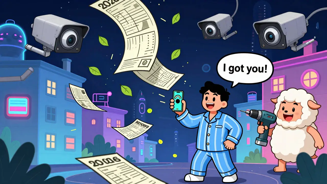 Умные камеры фиксируют шум и выписывают штрафы, а житель записывает нарушение на телефон.