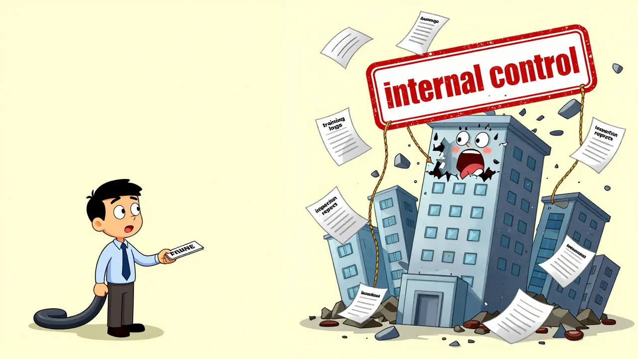 Два сценария: один человек платит мелкий штраф, компания рушится под огромным штрафом