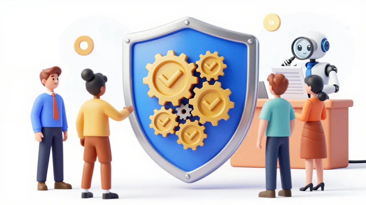 Стилизованный цифровой щит, защищающий персональные данные пользователей