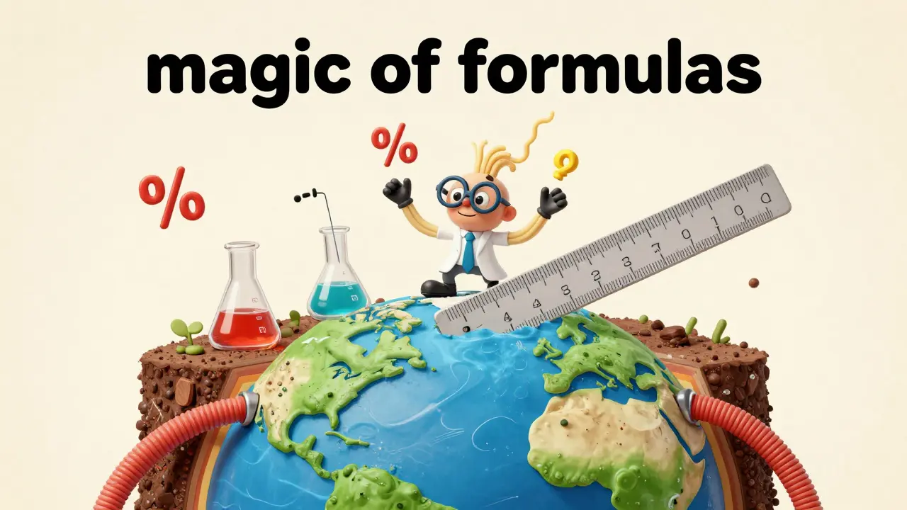 Ученый рассчитывает экологический ущерб с помощью формул